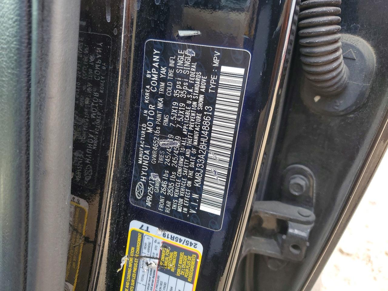 2017 HYUNDAI TUCSON LIMITED photo 12