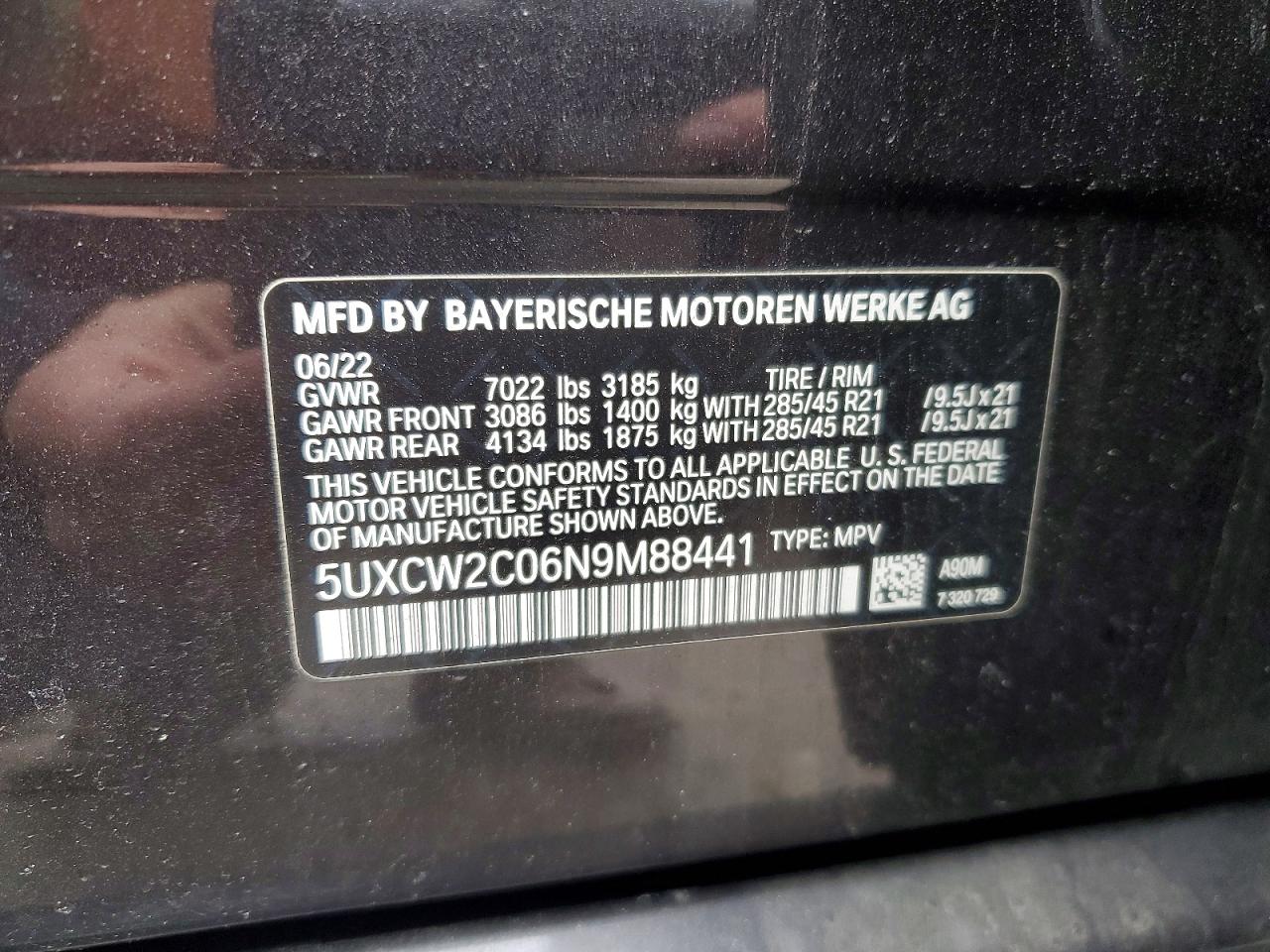 2022 BMW X7 XDRIVE40I photo 27
