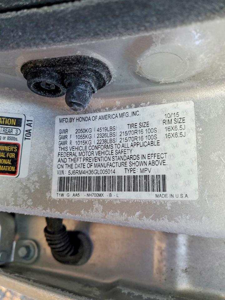 2016 HONDA CR-V LX photo 13