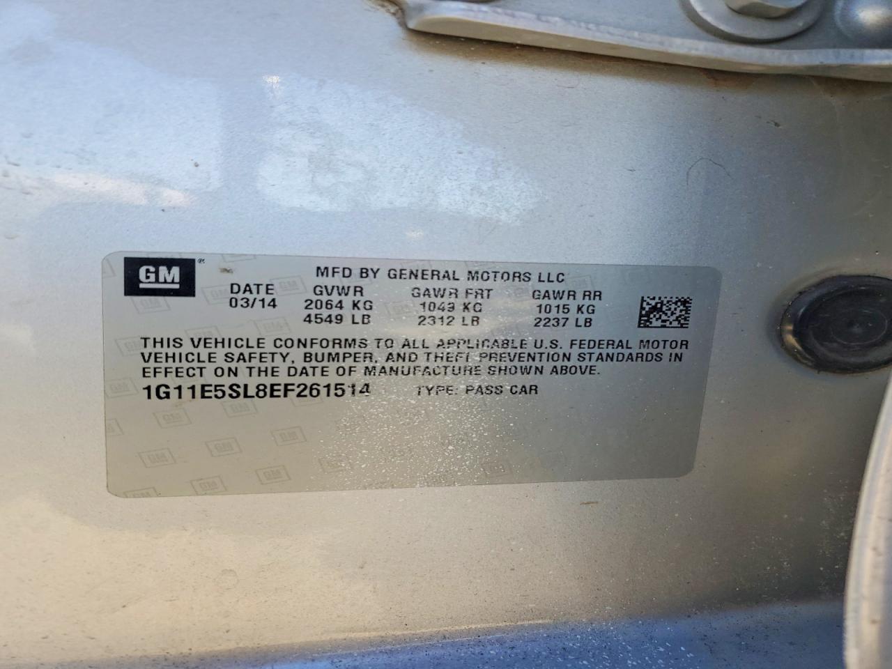 2014 CHEVROLET MALIBU 2LT photo 13