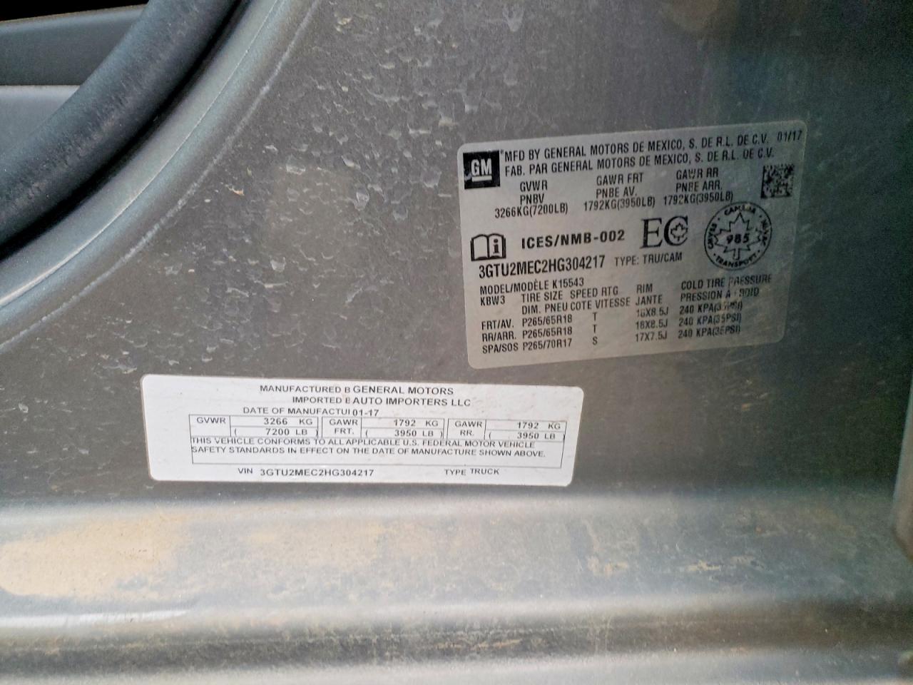 2017 GMC SIERRA K1500 SLE photo 12