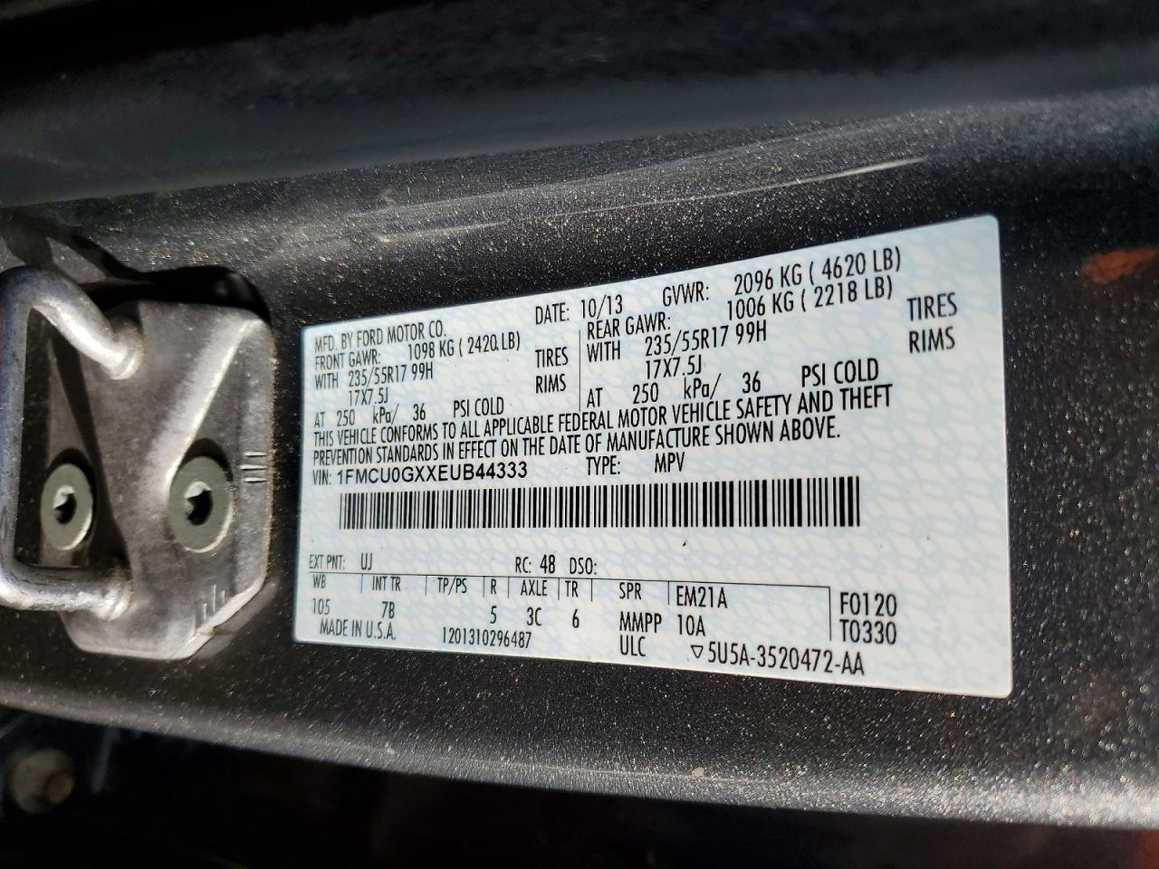 2014 FORD ESCAPE SE photo 37