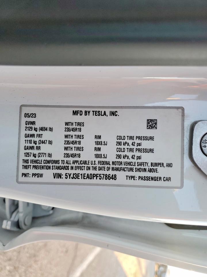 2023 TESLA MODEL 3 photo 23