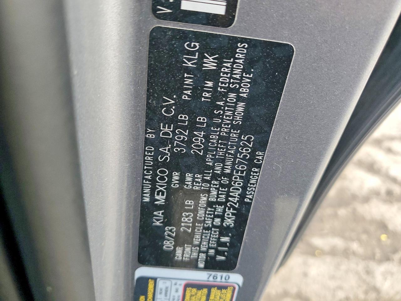 2023 KIA FORTE LX photo 12