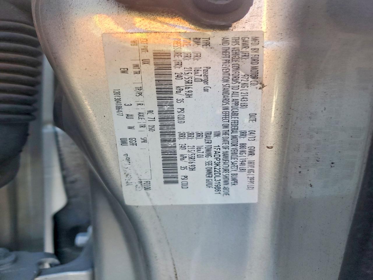 2013 FORD FOCUS SE photo 23