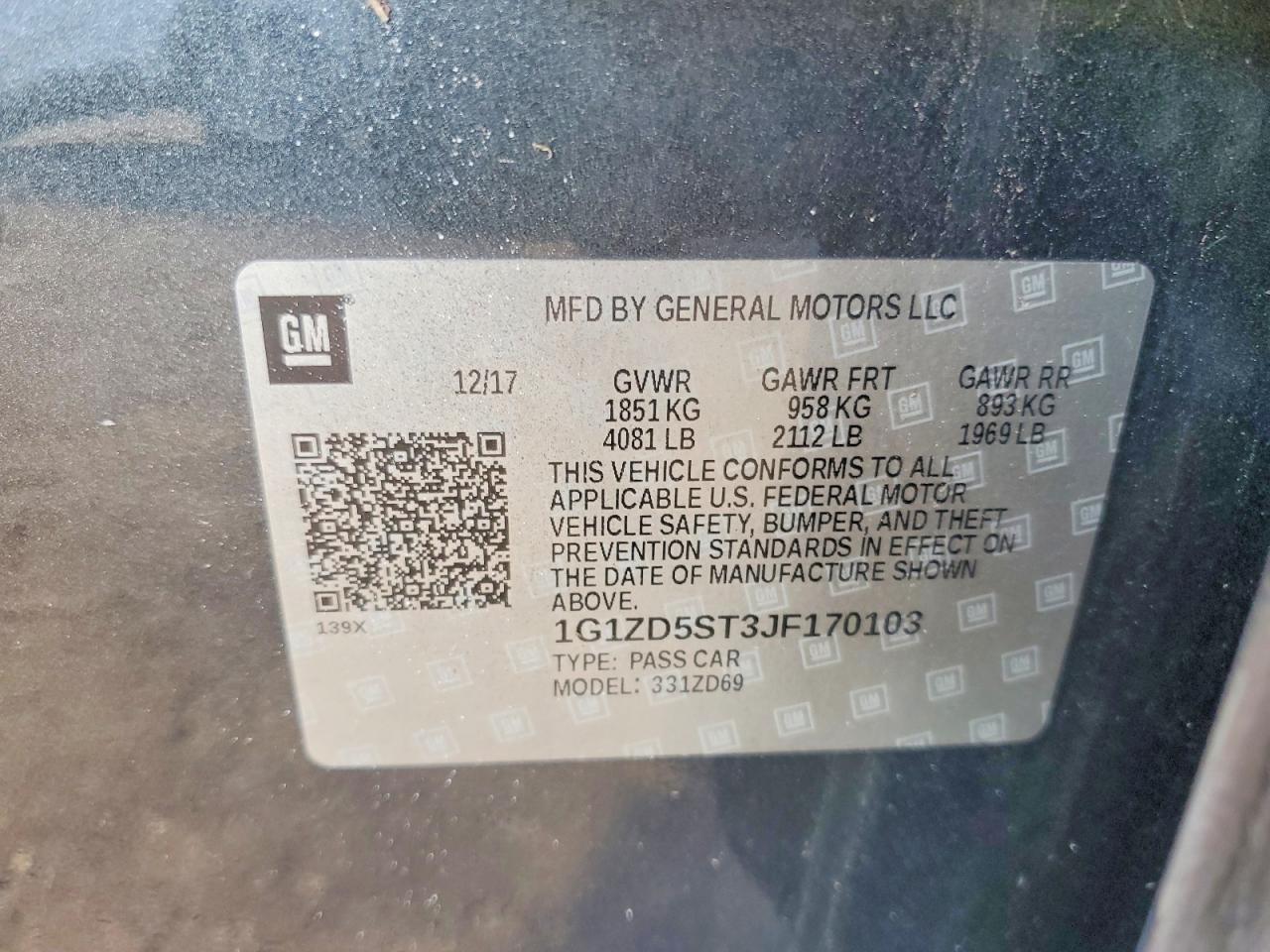 2018 CHEVROLET MALIBU LT photo 23