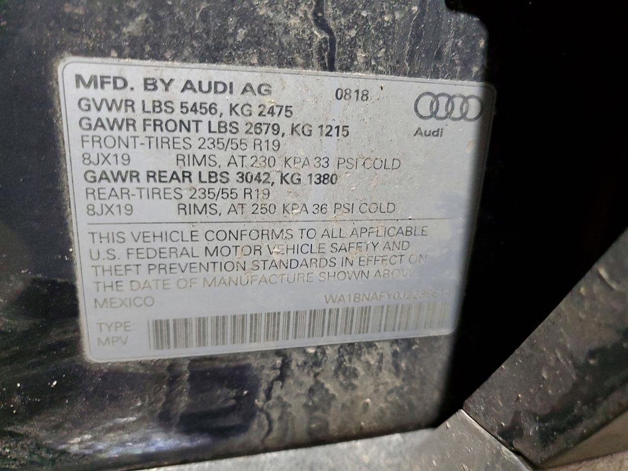2018 AUDI Q5 PREMIUM PLUS photo 13