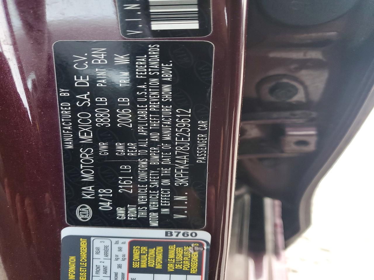 2018 KIA FORTE LX photo 23