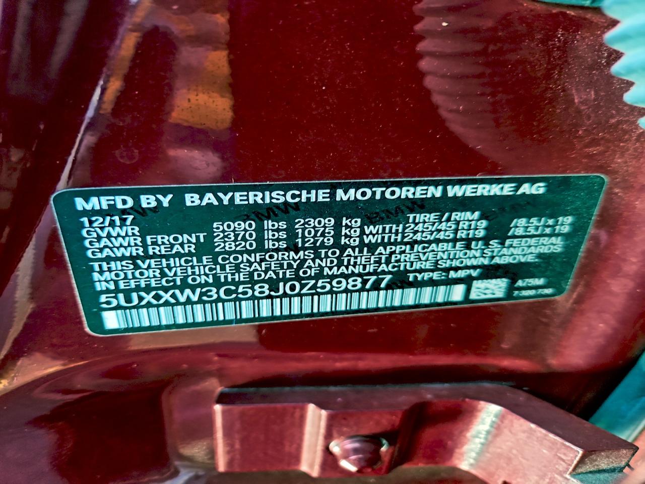 2018 BMW X4 XDRIVE28I photo 12