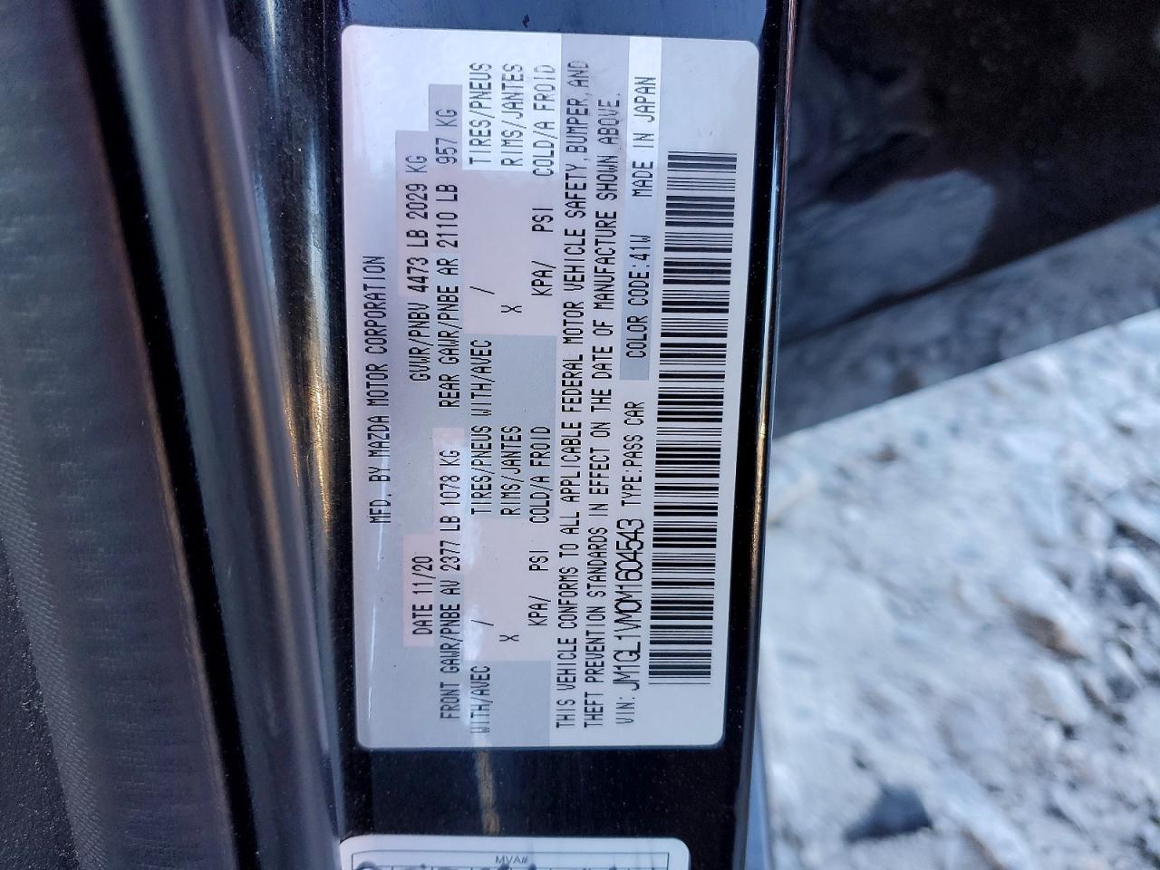 2021 MAZDA 6 TOURING photo 13