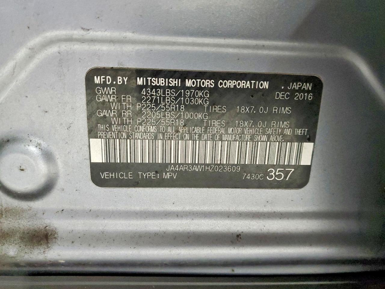 2017 MITSUBISHI OUTLANDER SPORT ES photo 13
