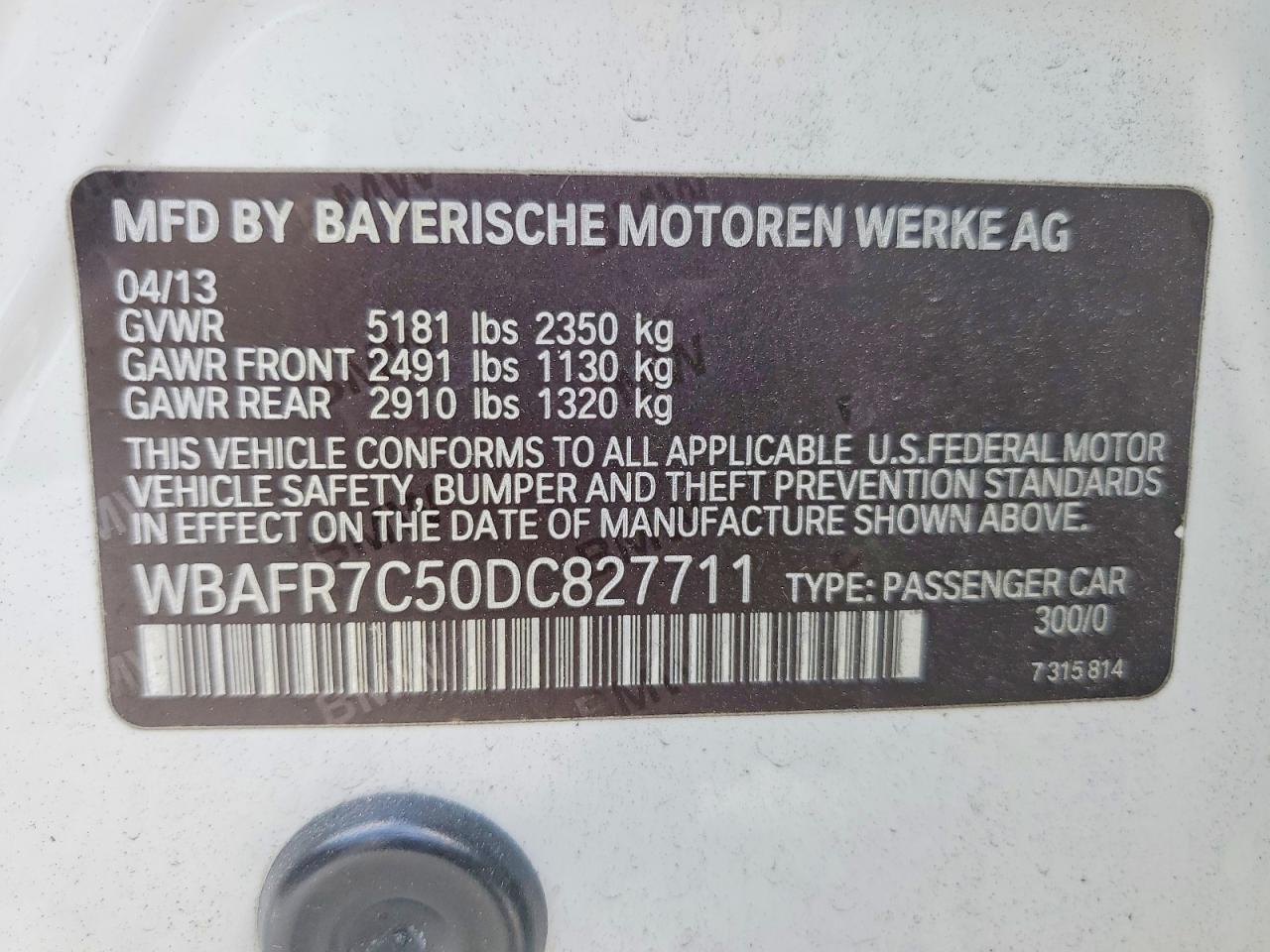 2013 BMW 535 I photo 12