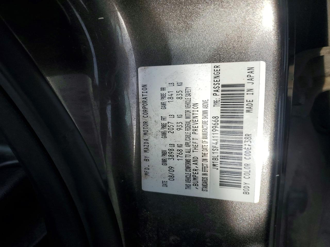 2010 MAZDA 3 I photo 12