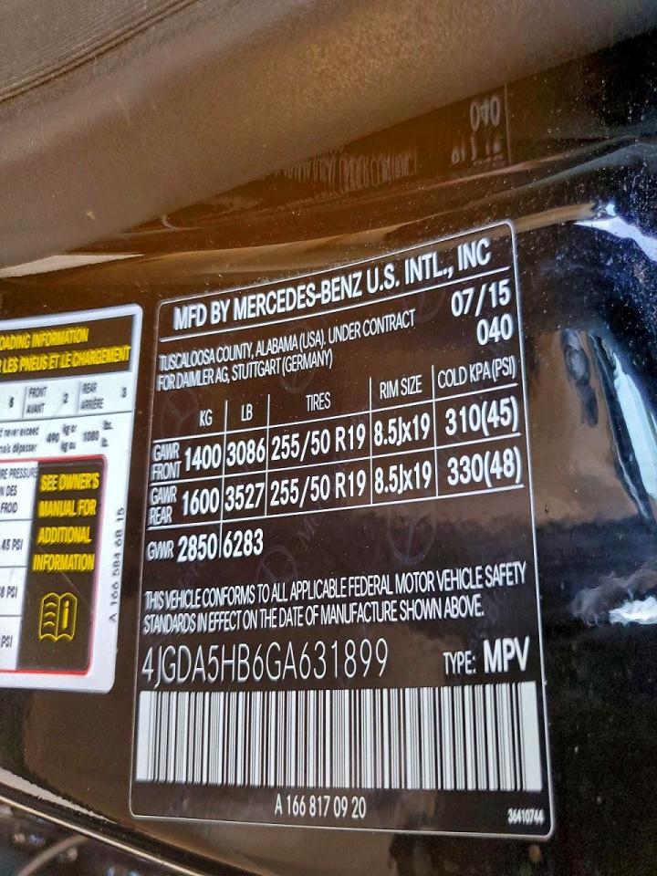 2016 MERCEDES-BENZ GLE 350 4MATIC photo 12