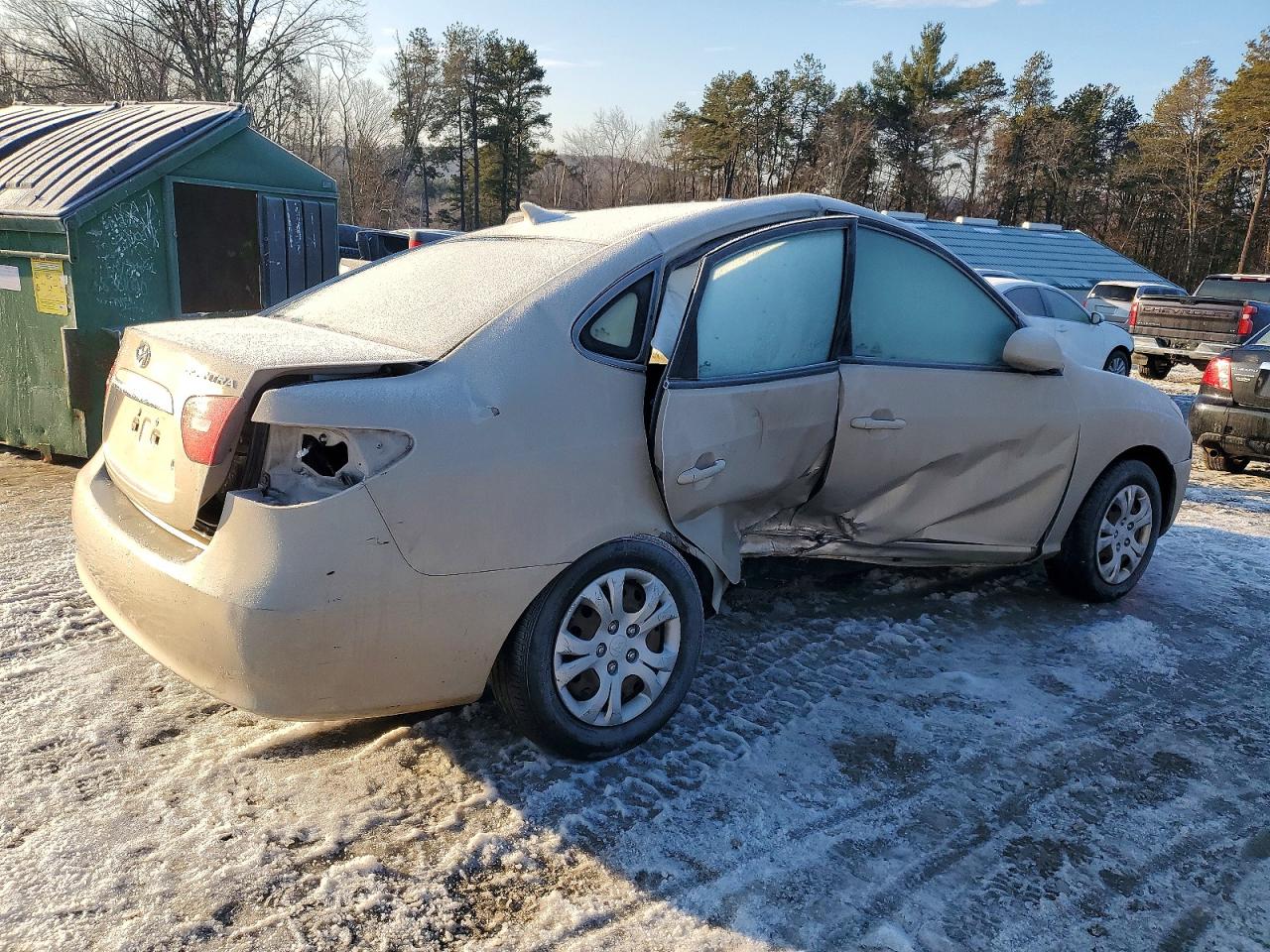 2010 HYUNDAI ELANTRA BLUE photo 3