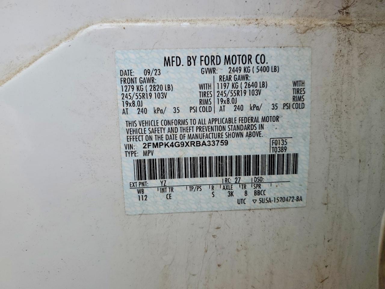 2024 FORD EDGE SE photo 13