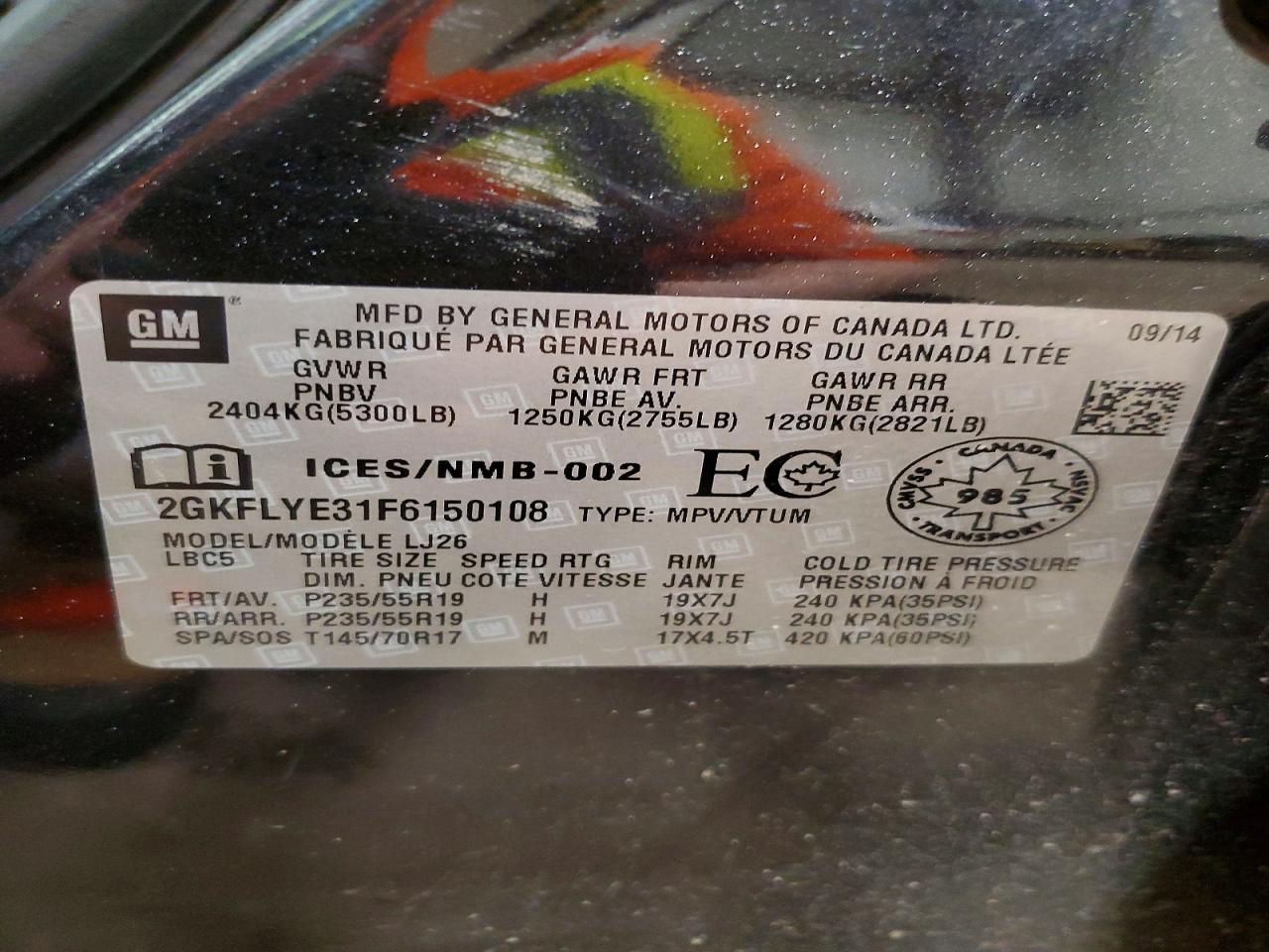 2015 GMC TERRAIN SLT photo 14