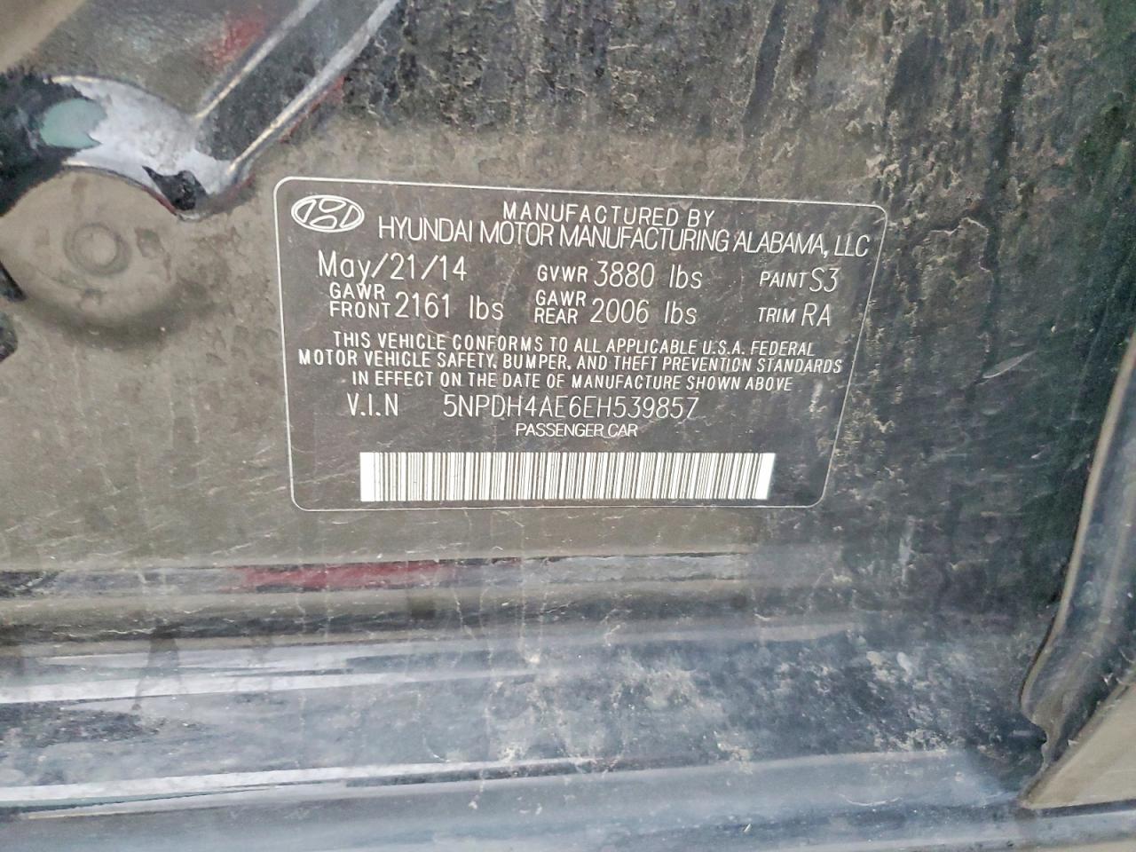 2014 HYUNDAI ELANTRA SE photo 12