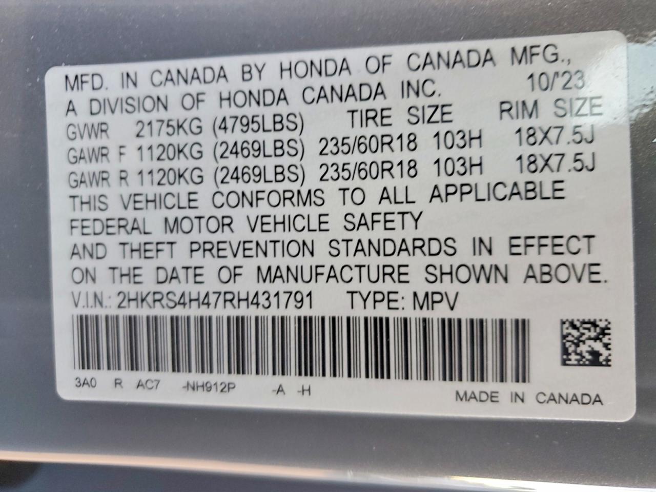 2024 HONDA CR-V EX photo 37