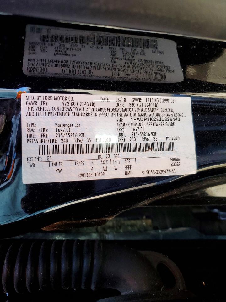 2018 FORD FOCUS SE photo 12