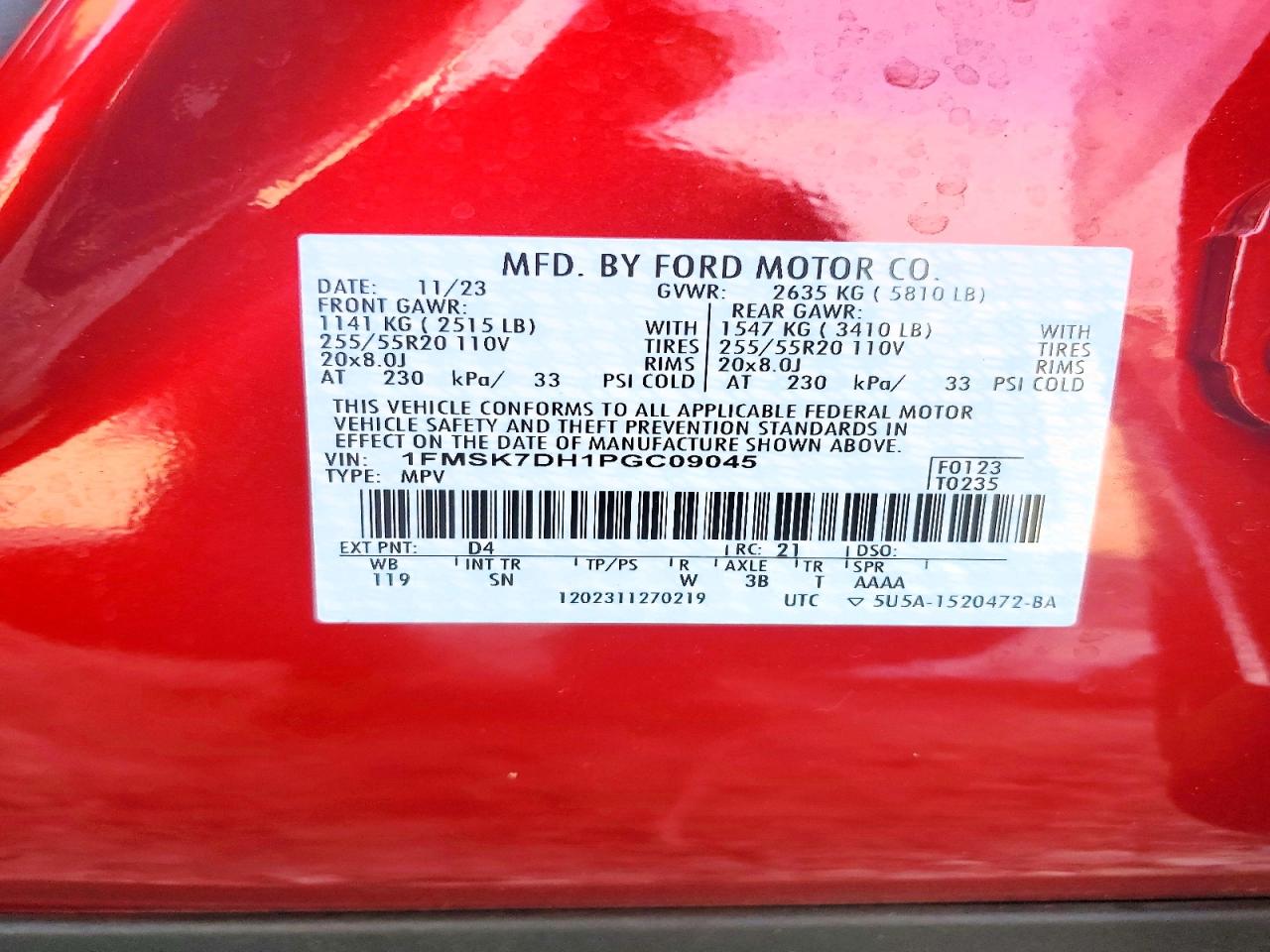 2023 FORD EXPLORER XLT photo 14