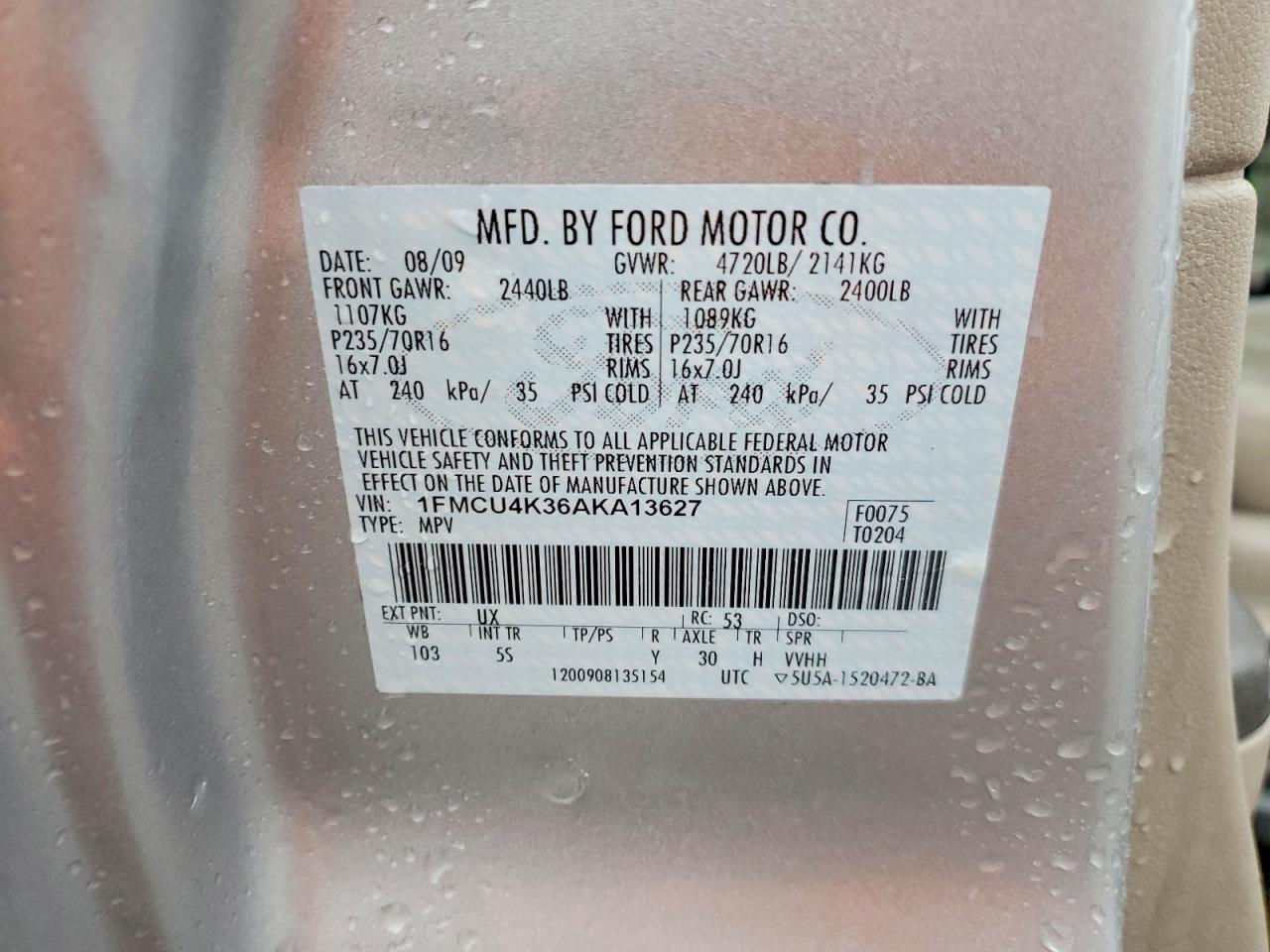 2010 FORD ESCAPE HYBRID photo 13