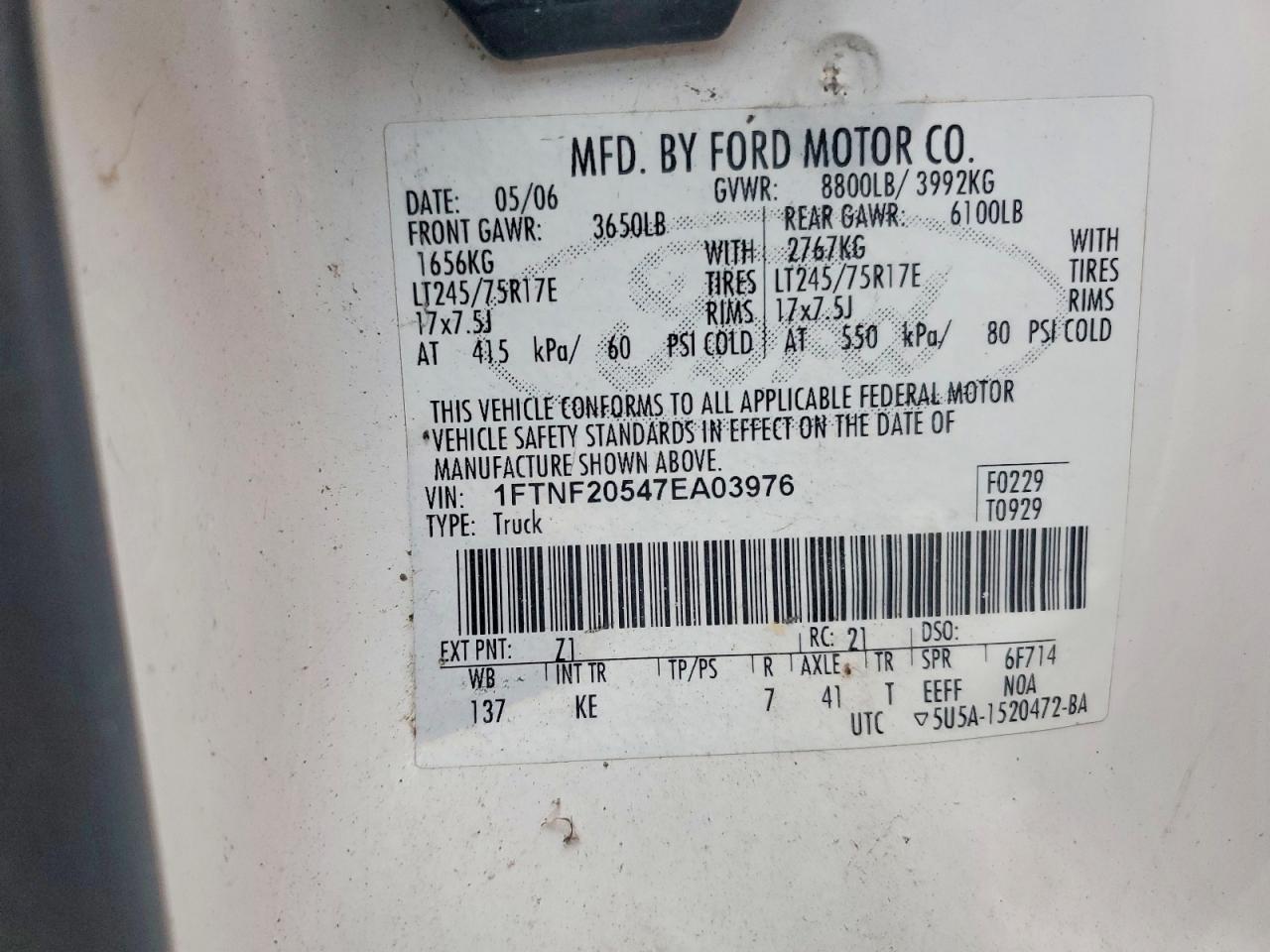 2007 FORD F250 SUPER DUTY photo 12