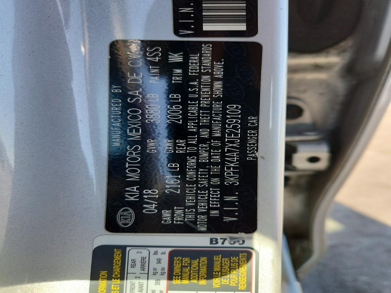2018 KIA FORTE LX photo 13
