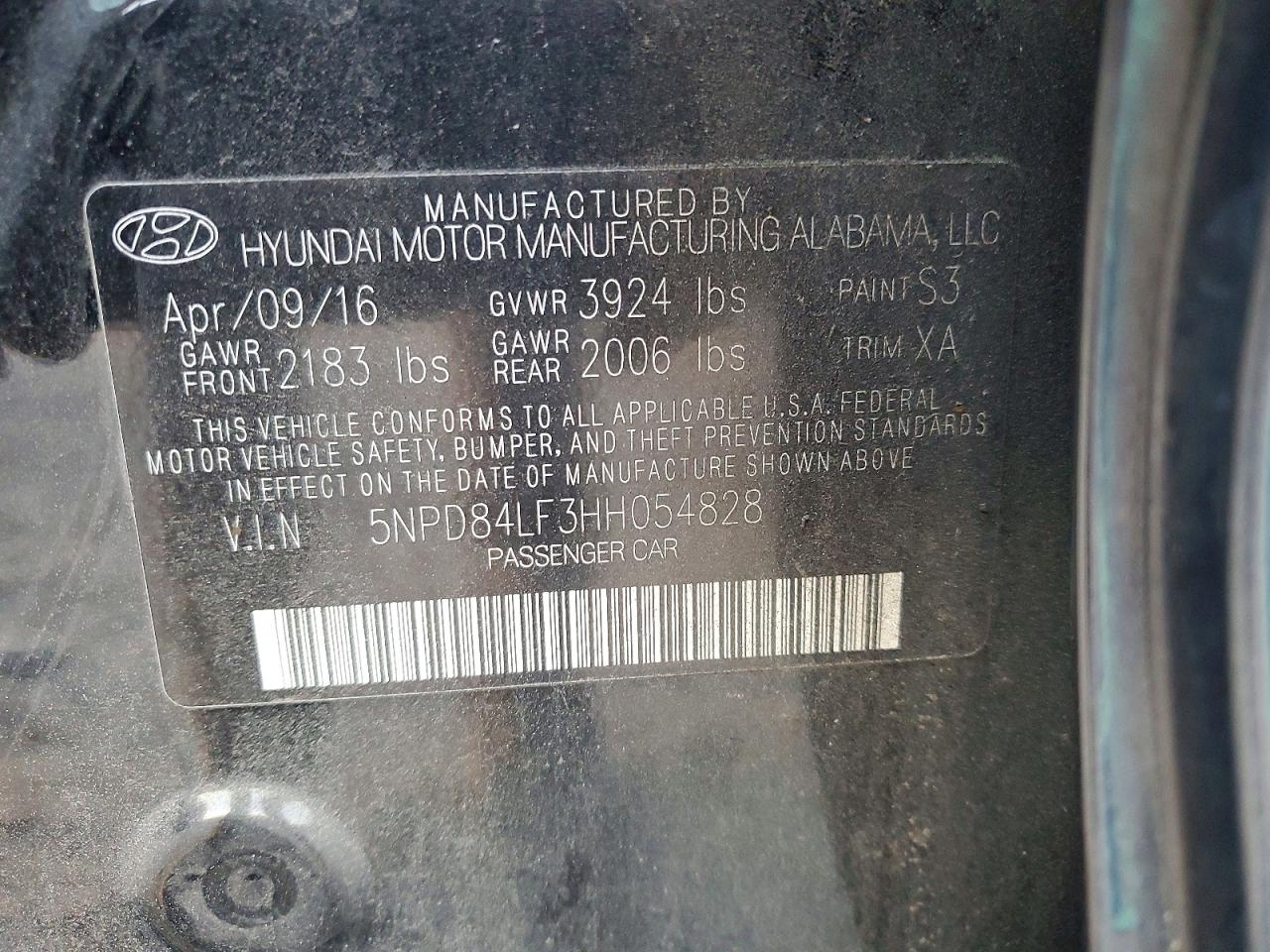 2017 HYUNDAI ELANTRA SE photo 12