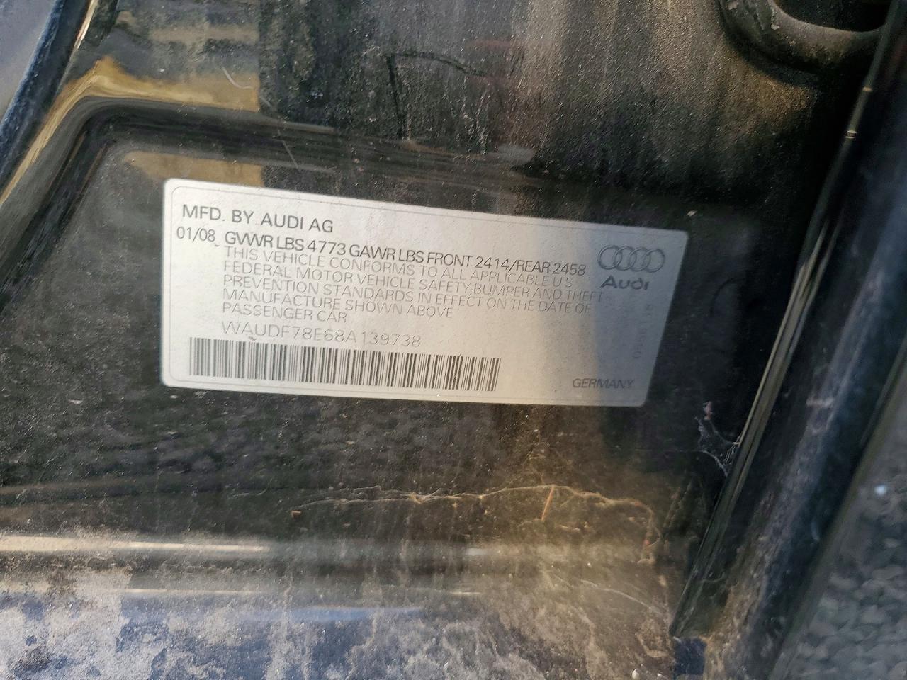2008 AUDI A4 2.0T QUATTRO photo 12
