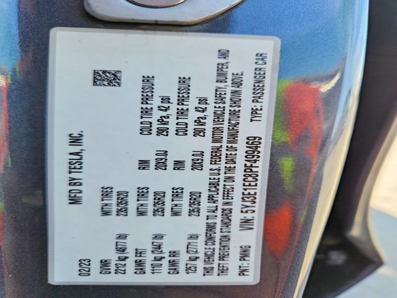 2023 TESLA MODEL 3 photo 34