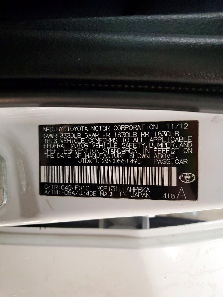 2013 TOYOTA YARIS photo 13