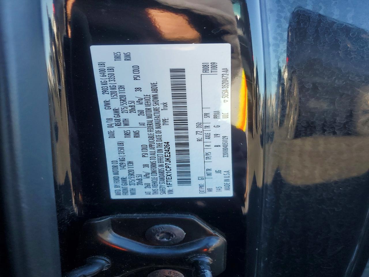 2018 FORD F150 SUPER CAB photo 12