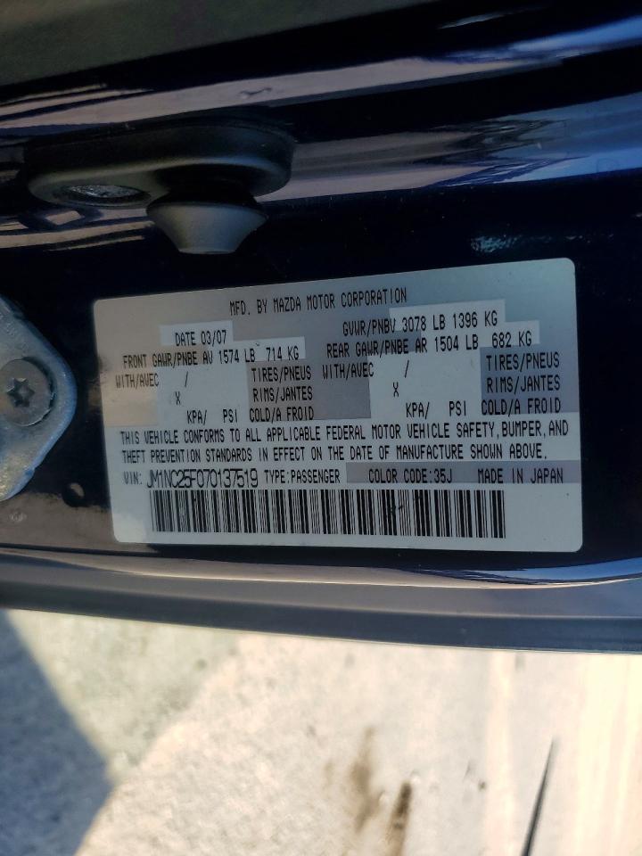 2007 MAZDA MX-5 MIATA photo 12