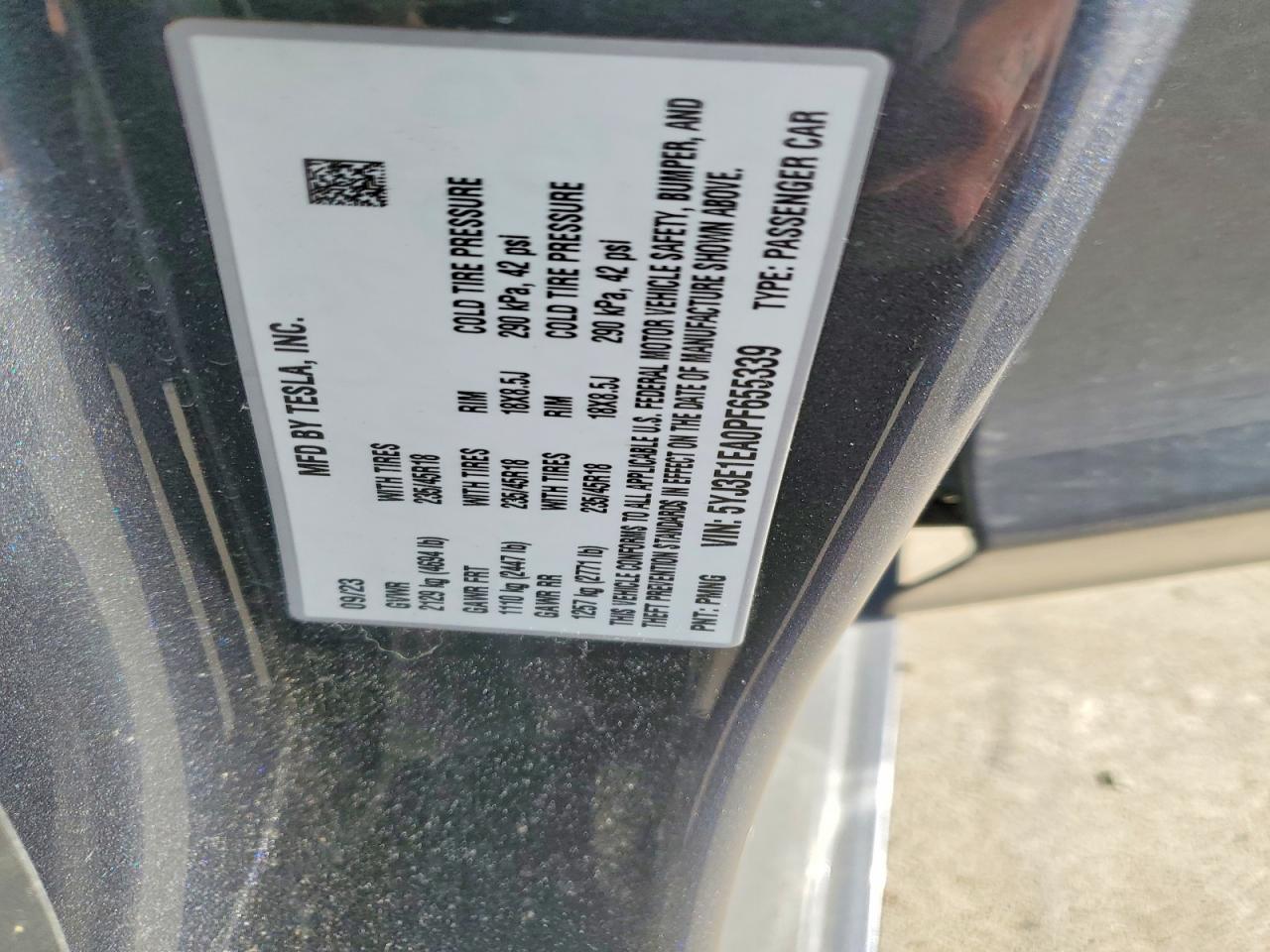 2023 TESLA MODEL 3 photo 12