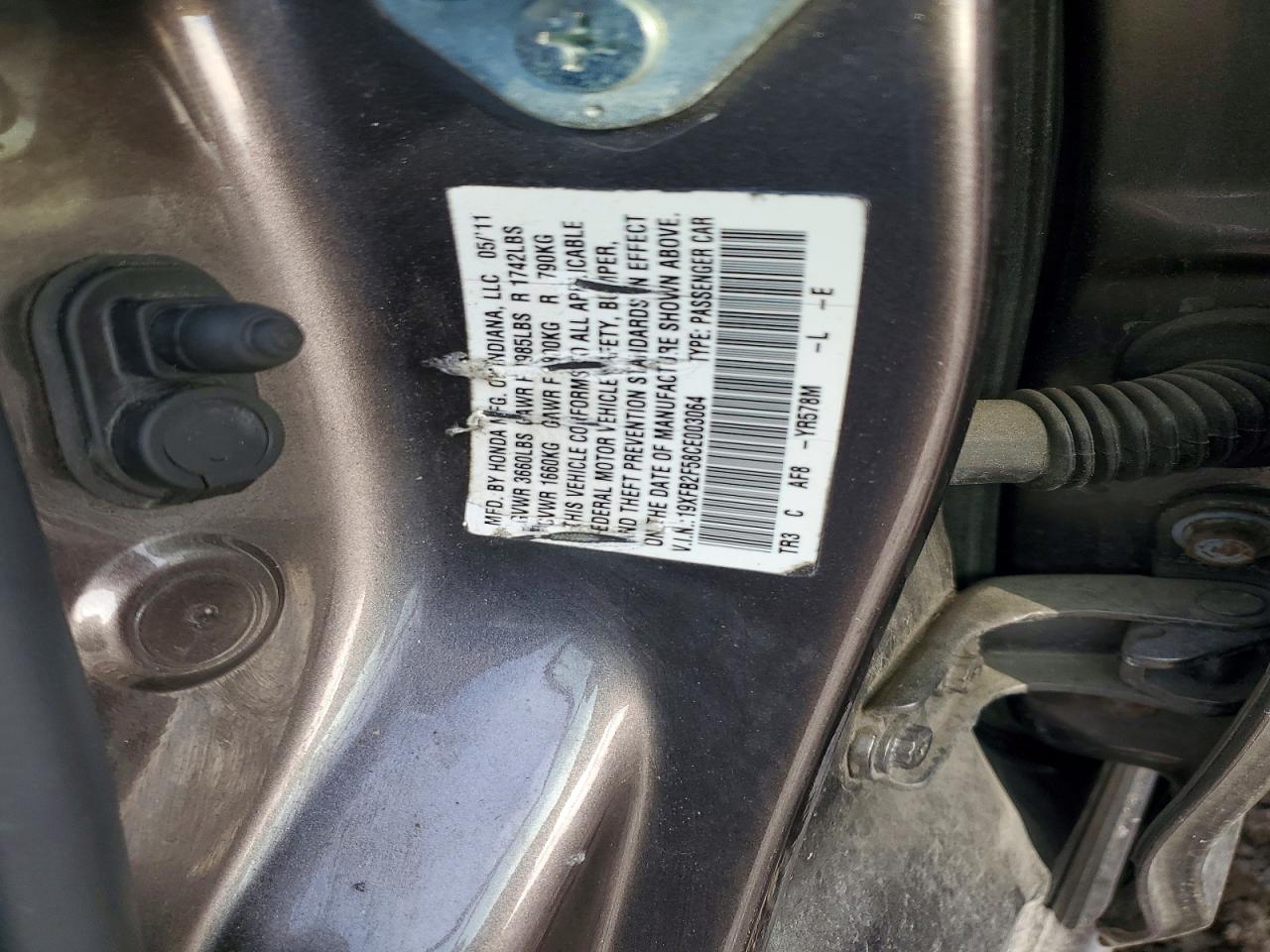 2012 HONDA CIVIC LX photo 13