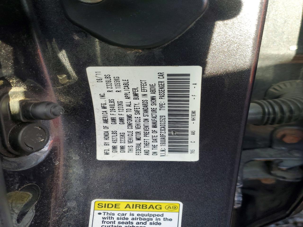2012 ACURA TL photo 12