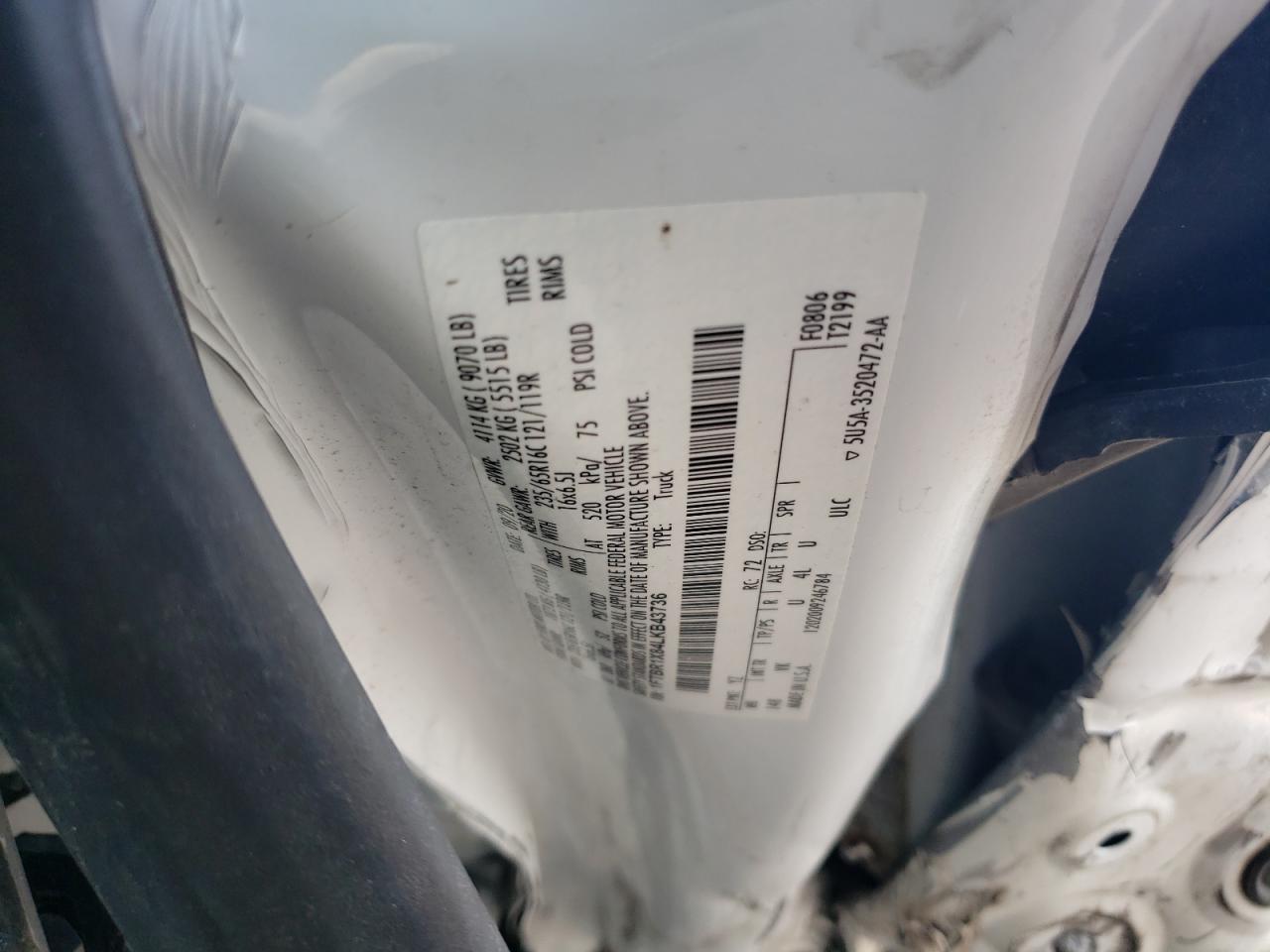 2020 FORD TRANSIT T-250 photo 27