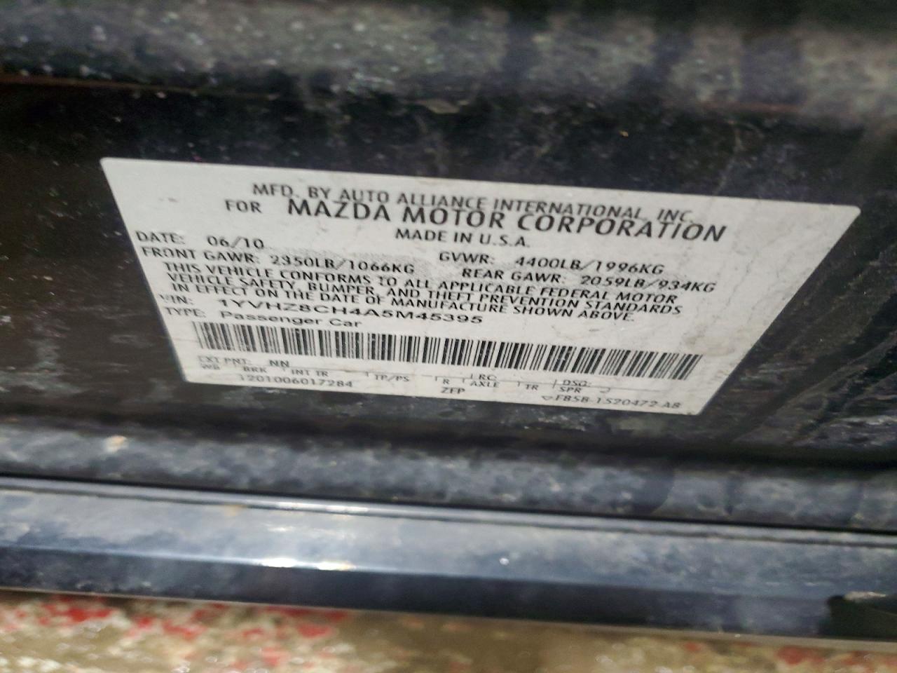 2010 MAZDA 6 I photo 12