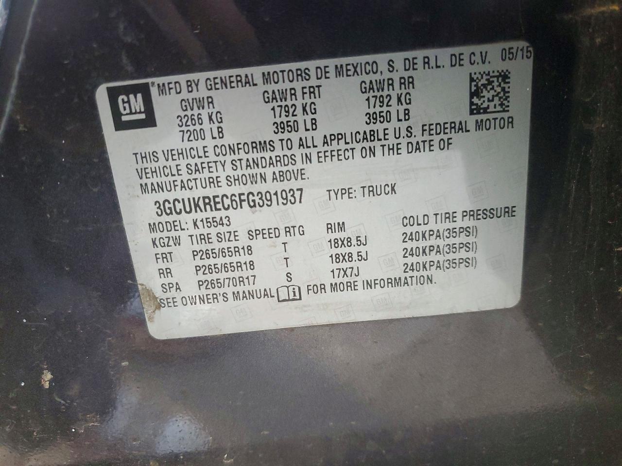 2015 CHEVROLET SILVERADO K1500 LT photo 23