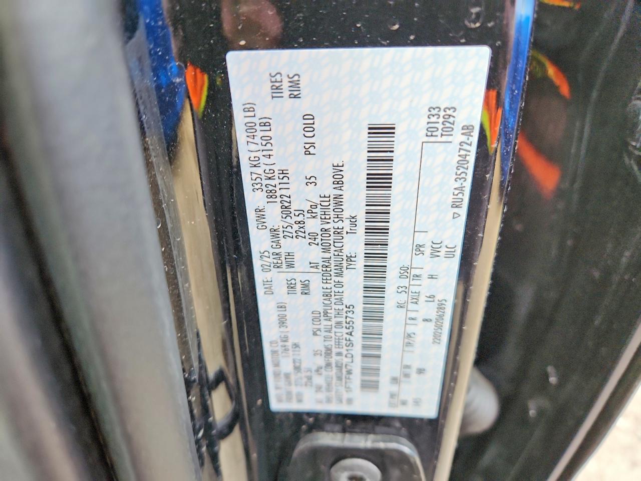 2025 FORD F150 PLATINUM photo 12