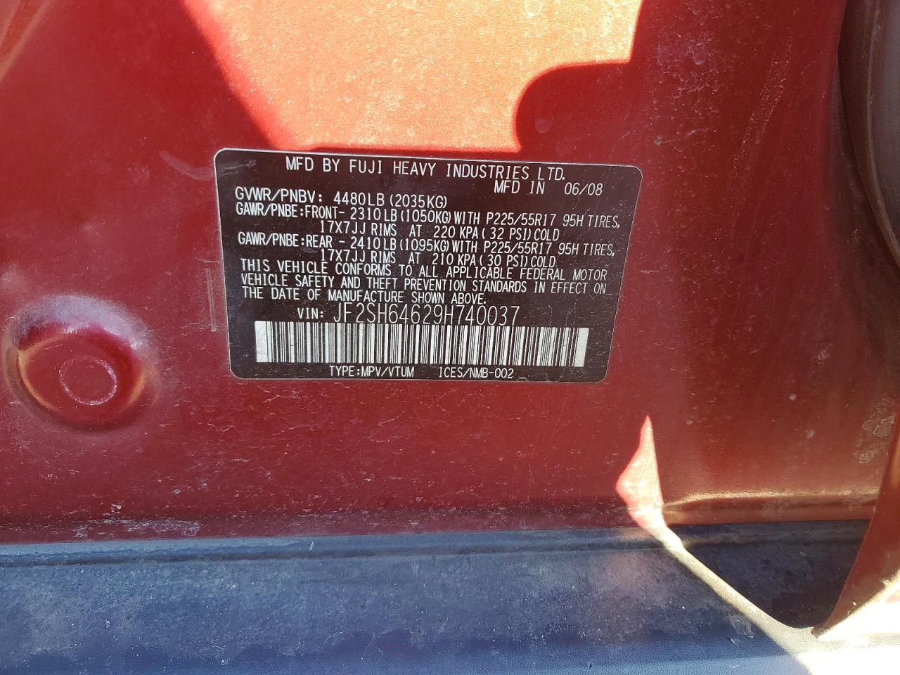 2009 SUBARU FORESTER 2.5X LIMITED photo 13