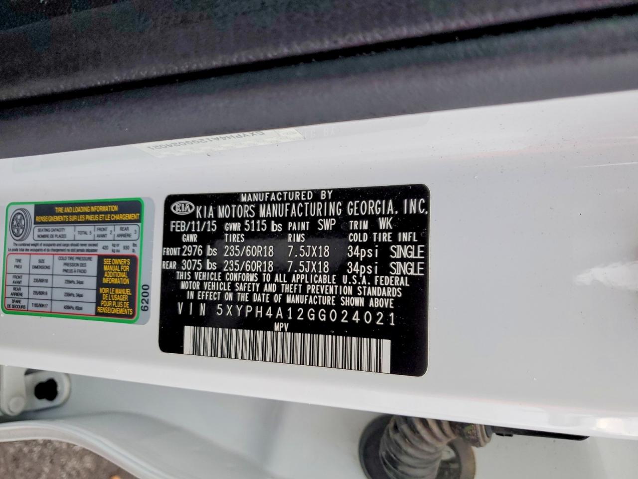 2016 KIA SORENTO EX photo 13