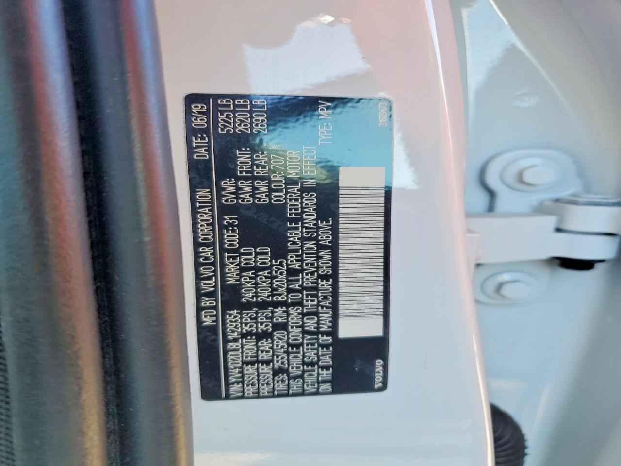 2020 VOLVO XC60 T5 INSCRIPTION photo 12