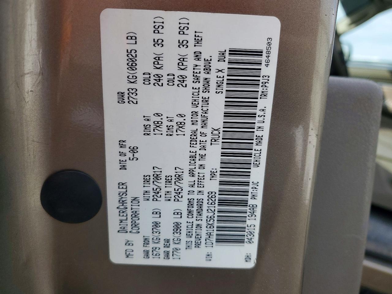 2006 DODGE RAM 1500 ST photo 12