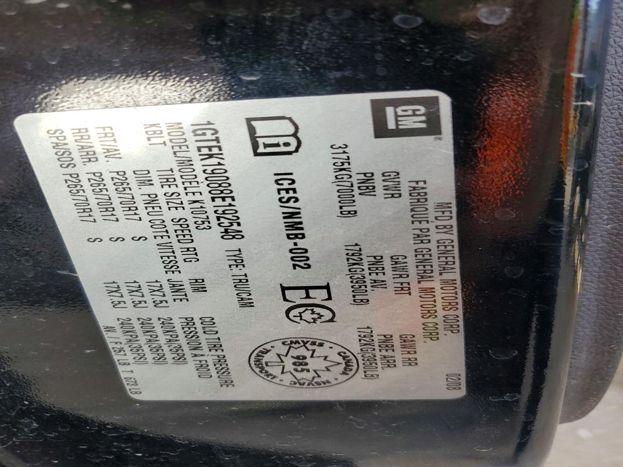 2008 GMC SIERRA K1500 photo 12