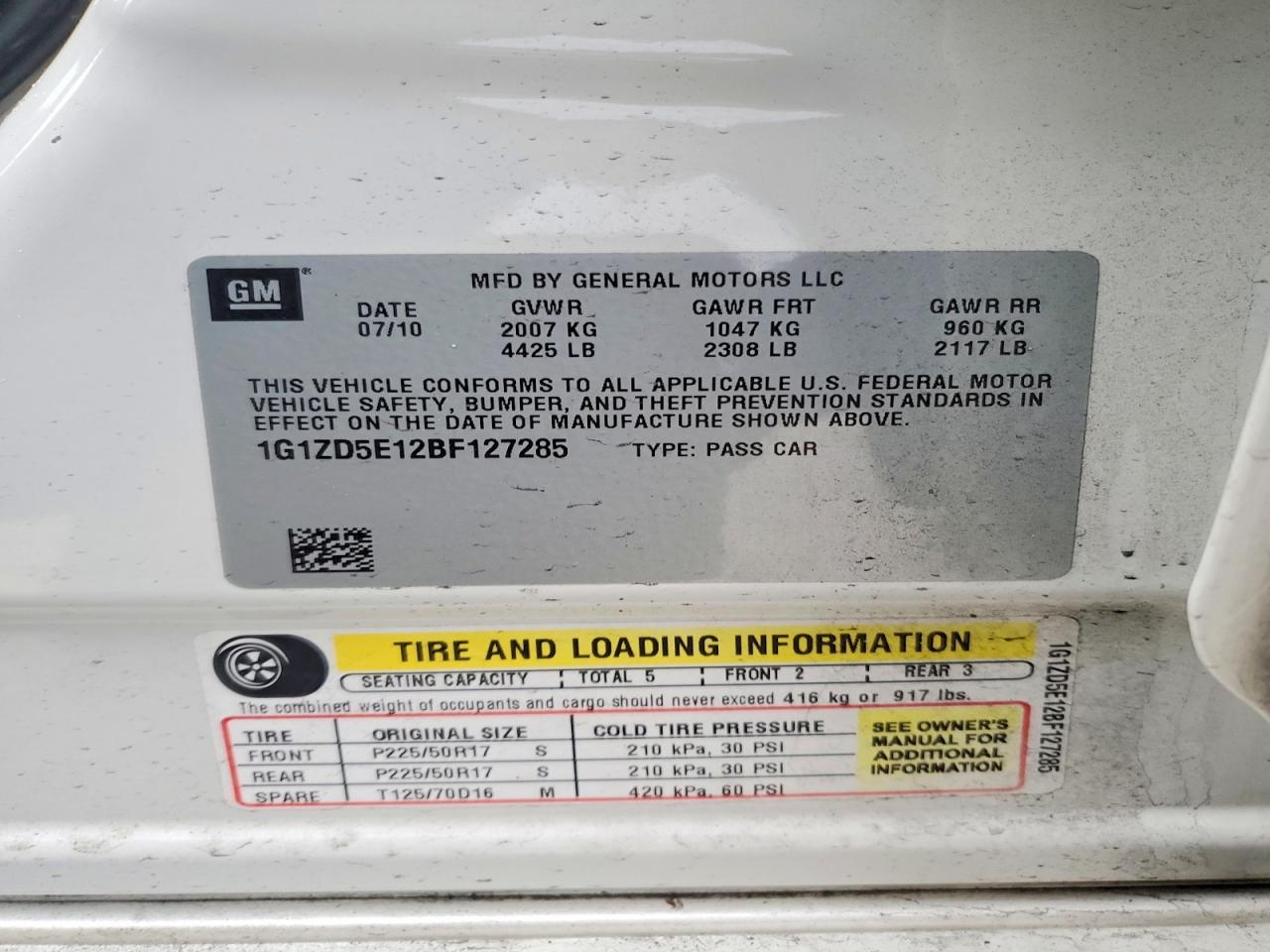 2011 CHEVROLET MALIBU 2LT photo 12