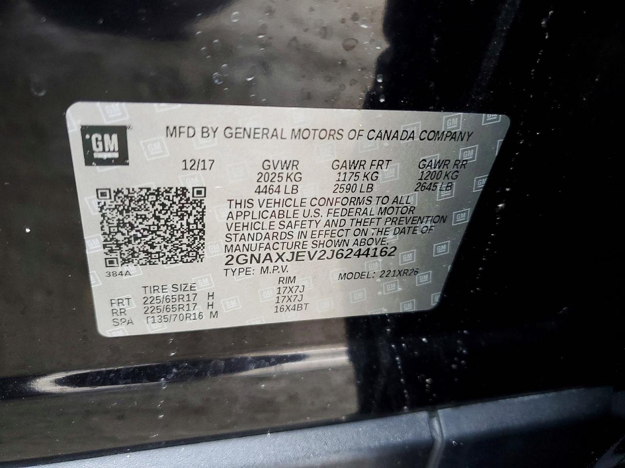 2018 CHEVROLET EQUINOX LT photo 13