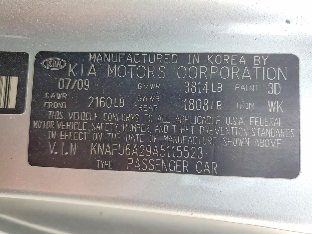 2010 KIA FORTE EX photo 12