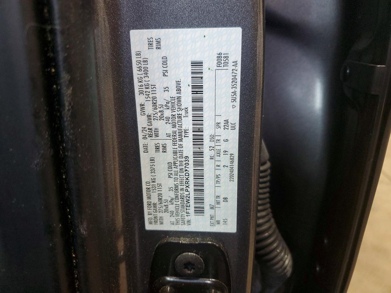 2024 FORD F150 STX photo 12